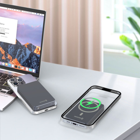 Banque d'alimentation sans Fil Swissten Fusion 10000 mAh Magsafe