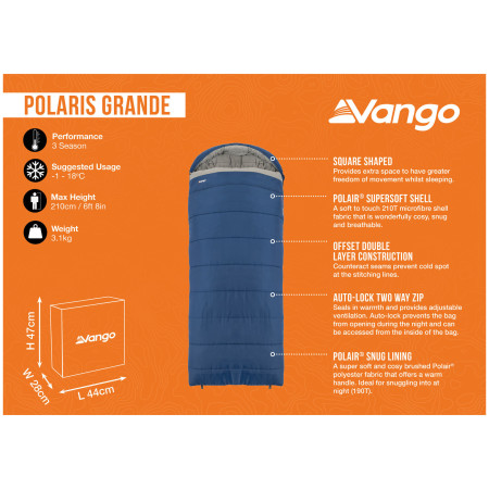 Sac de couchage Vango Polaris Grande