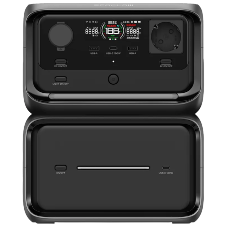 Station de charge EcoFlow River 3 Plus - přídavná baterie 600 noir černá