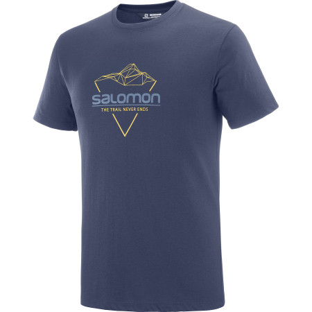 T-shirt homme Salomon Blend Logo Tee M bleu foncé Nightish
