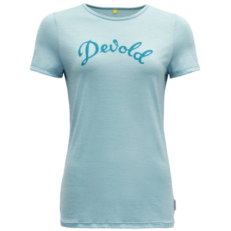 T-shirt femme Devold Myrull Woman Tee bleu clair Cameo