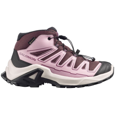 Chaussures enfant Salomon X Ultra Mid Gtx J Huckleberry-Dawn Pink-Concord Grape rose Huckleberry / Dawn Pink / Concord Grape