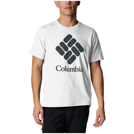 T-shirt homme Columbia Trek™ Logo Short Sleeve blanc WhiteCscStackedLogo