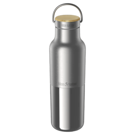 Thermos Klean Kanteen Rise Reflect 16oz (w/ Bamboo Cap) argenté Brushed Stainless