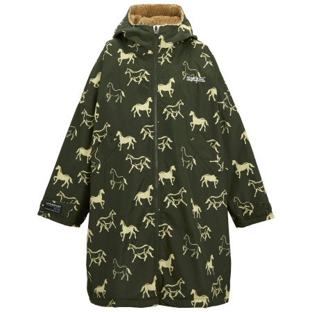 Veste imperméable pour enfant Regatta Junior Waterproof Changing Robe DrkKhHrses vert foncé DrkKhHrses