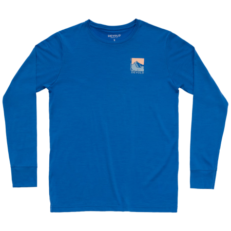 T-shirt fonctionnel homme Devold Classic Summit Ls Man bleu Royal