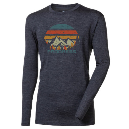 T-shirt fonctionnel homme Progress Loki "Landscape" gris šedý melír