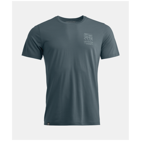T-shirt fonctionnel homme Ortovox 150 Cool Mtn Mission Ts M gris foncé Dark Arctic Grey