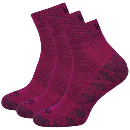 Chaussettes Warg Endurance Merino Mid 3-pack violet Fuchsia