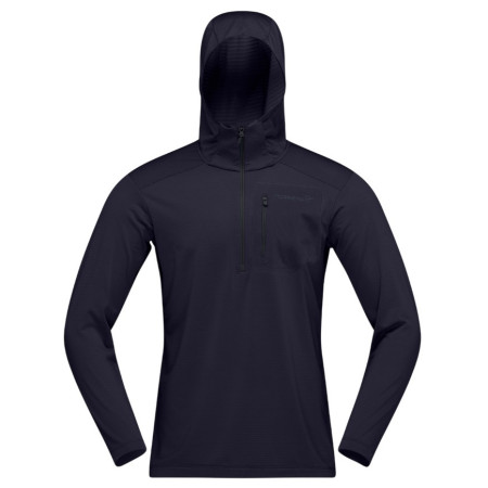 Sweatshirt fonctionnel homme Norrona falketind warm1 Hood noir Caviar Black