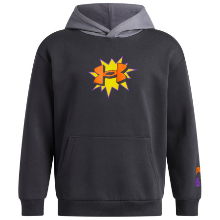 Sweatshirt enfant Under Armour UA B Rival FLC Graphics Hd Anthracite gris Anthracite / Titan Gray / Outrageous Orange