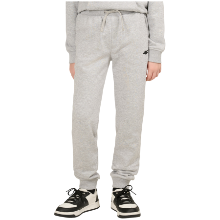 Pantalons de survêtement enfant 4F Trousers Cas M1828 Cold Light Grey Melange gris Cold Light Grey Melange
