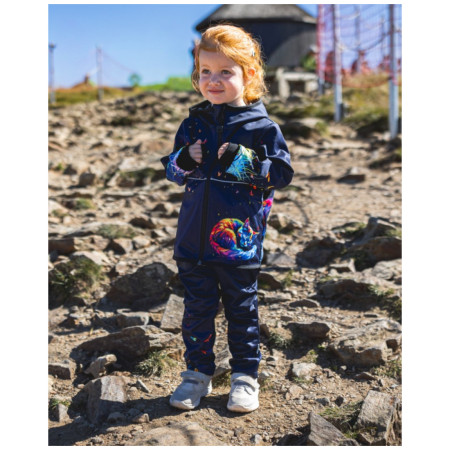 Pantalon softshell enfant WAMU Dark Purple