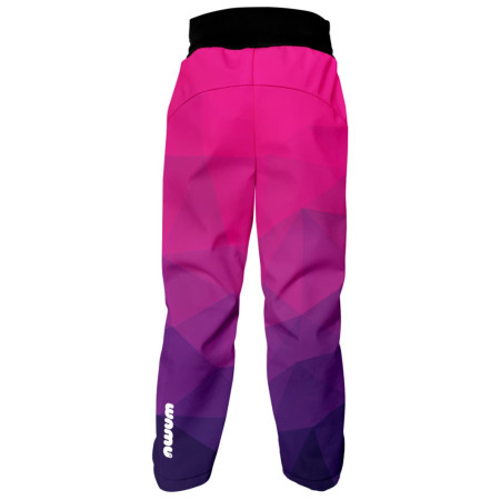 Pantalon softshell enfant WAMU Mozaika purple
