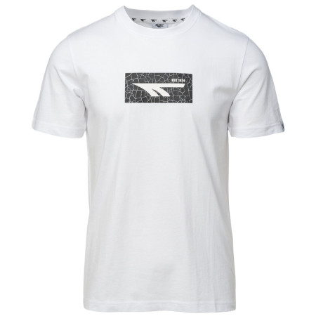 T-shirt homme Hi-Tec Amilo blanc white/black