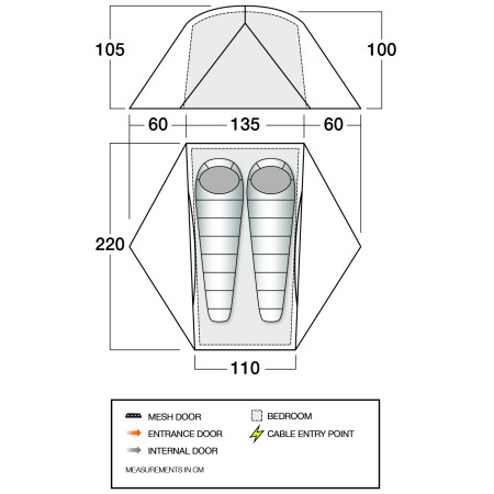 Tente ultra-légères Force Ten Radon UL 2