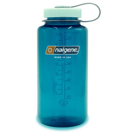 Bouteille Nalgene Wide Mouth Sustain 1l turquoise / bleu TroutGreen