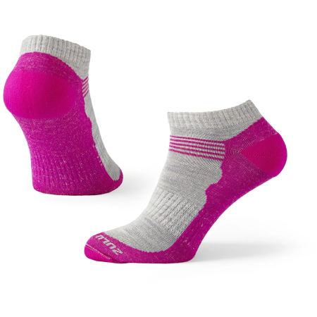 Chaussettes Zulu Merino Summer rose / gris grey/pink
