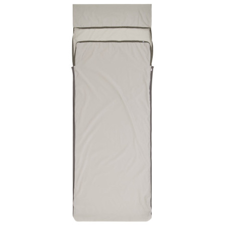 Doublure sac de couchage Sea to Summit Silk Blend Sleeping Bag Liner - Rectangular w/ Pillow Sleeve gris clair Moonstruck Grey