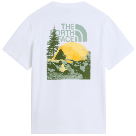 T-shirt homme The North Face M Pitch A Tent Relaxed Ss Tee blanc TNF WHITE
