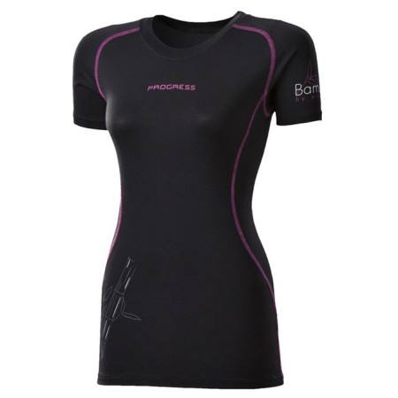 T-shirt femme Progress Triko E NKRZ 28OA (2016) noir / violet Black/PurpleStitching