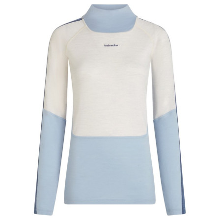 T-shirt fonctionnel femme Icebreaker Women Mer 200 Oasis+ LS High Neck blanc / bleu Zin/Ecrht/Dw/Cb
