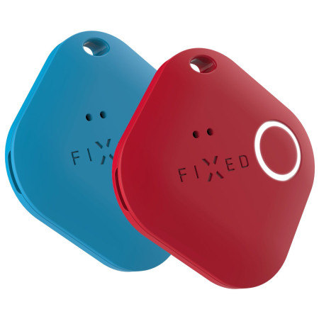 Localisateur FIXED Smart Tracker Smile Pro - Duo Pack bleue / rouge