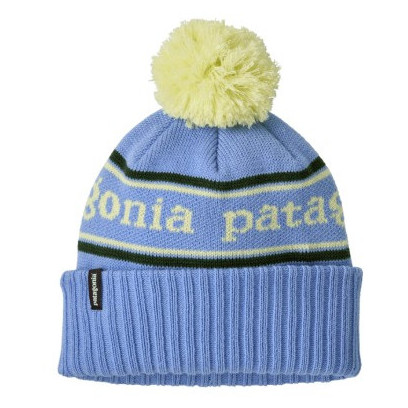 Bonnet enfant Patagonia K's Powder Town Beanie bleu Park Stripe: Diver Blue