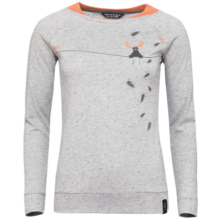 T-shirt femme Chillaz Serles On The Rope gris / orange GrayMelange/DarkMelon