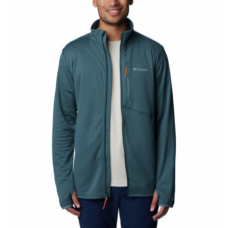 Sweat-shirt homme Columbia Park View™ Fleece Full Zip 2023 bleu / gris Night Wave Heather, Metal