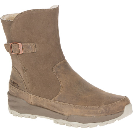 Chaussures femme Merrell Icepack Guide Buckle Plr Wp brun Stone