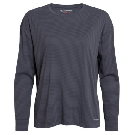 T-shirt femme Craghoppers NosiLife SolarShield+ Long Sleeved T-Shirt gris foncé Anthracite