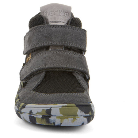 Chaussures barefoot toutes saisons pour enfant Frodo Barefoot Tex Fun Autumn Grey/Black