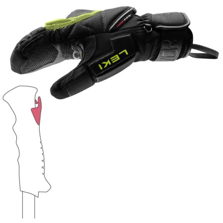 Gants ski Leki WCR Coach 3D Mitt