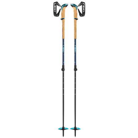 Bâtons de ski alpin Leki Bernina Lite 2 vert / bleu denimblue-midnight blue-mint