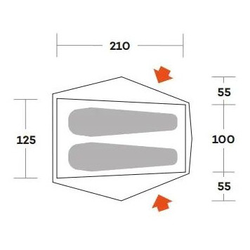 Tente de randonnée Ferrino Blow 2