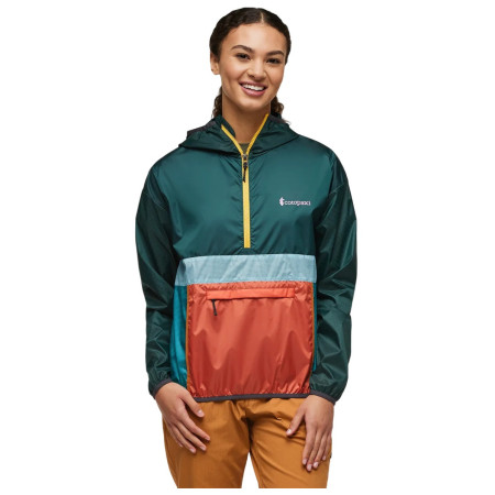 Veste femme Cotopaxi Teca Half-Zip Windbreaker vert / orange Super Food