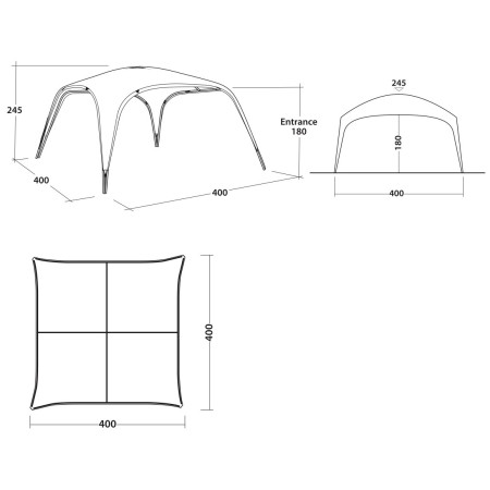 Abri Outwell Wakefield Shelter XL
