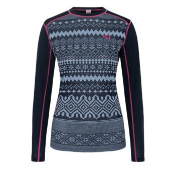 T-shirt femme Kari Traa Live Ls bleu ROYA / DARK NAVY BLUE