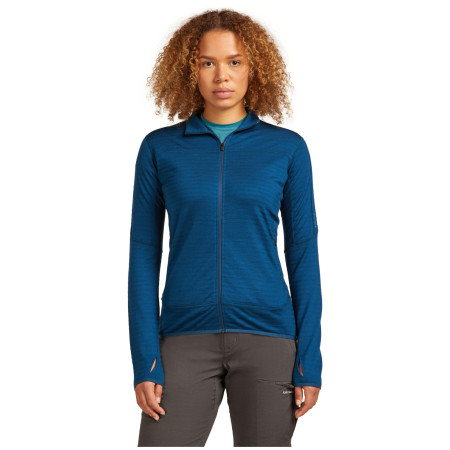 Veste polaire fonctionnelle femme Icebreaker Women Merino Blend 300 RealFleece™ Descender LS Zip
