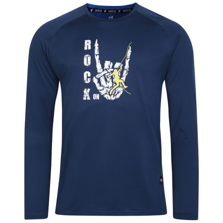 T-shirt homme Dare 2b Tech Long Sleeve Tee bleu foncé MoonLt Denim