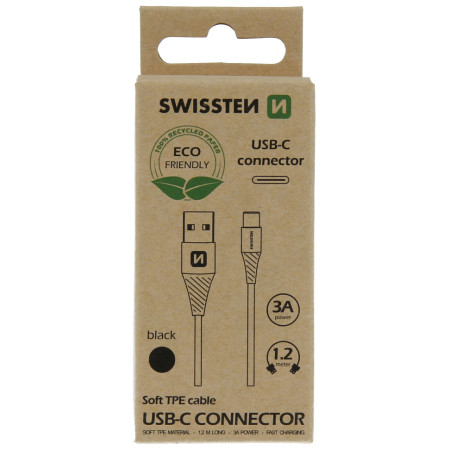 Câble données et chargement Swissten USB/USB-C