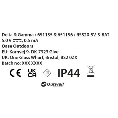 Guirlande Lumineuse Outwell Delta Light Chain