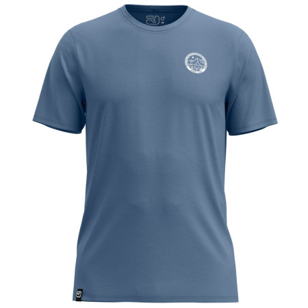 T-shirt homme Ortovox 185 Merino Mtn Badge T-Shirt bleu Light Nunatak