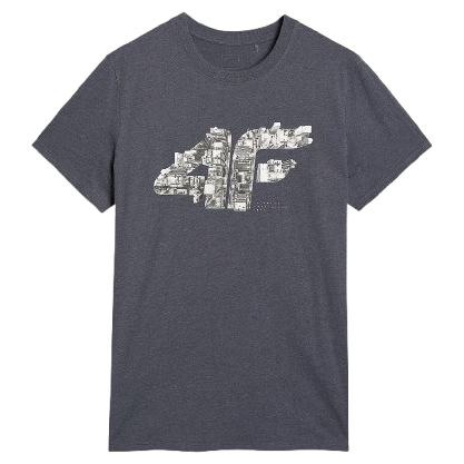 T-shirt homme 4F Tshirt M3132 gris MIDDLE GREY MELANGE
