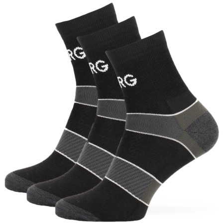 Chaussettes homme Warg Trail MID Wool 3-pack noir/vert BlackSedoZelenaBila