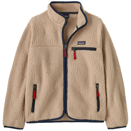Sweatshirt enfant Patagonia K's Retro Pile Jacket - Valley Khaki beige / bleu Valley Khaki