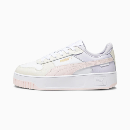 Chaussures femme Puma Carina Street blanc / rose White-Frosty Pink-Alpine Snow