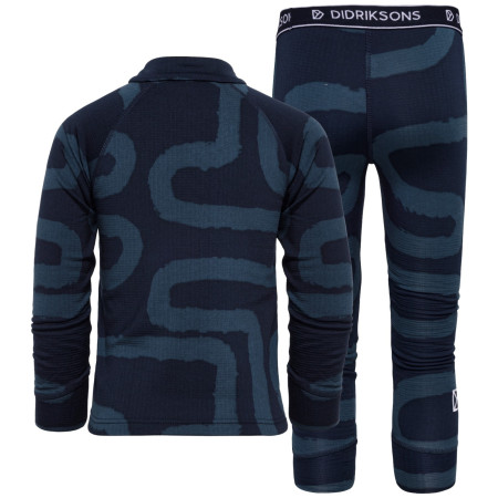 Sous-vêtements fonctionnels enfant Didriksons Jadis Kids Pr Set 5 Path Navy