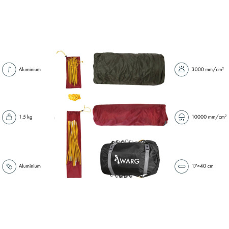 Tente ultra-légères Warg Tenere 2